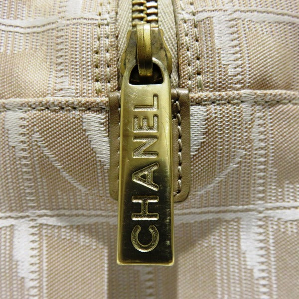 Chanel Canvas Leather Mini Boston Handbag in Good Condition