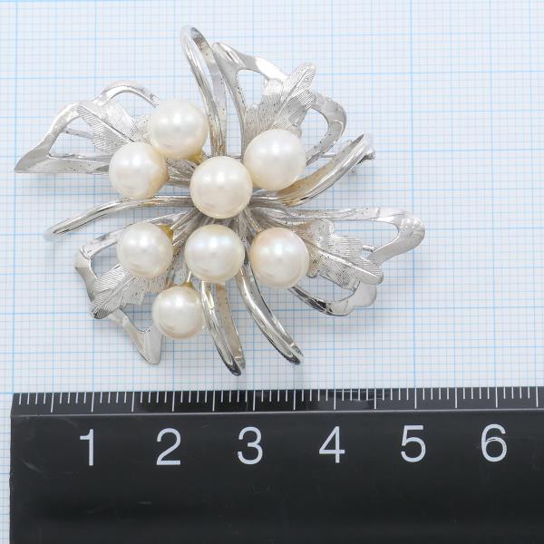 Silver Pearl Brooch Pendant Top in Pristine Condition