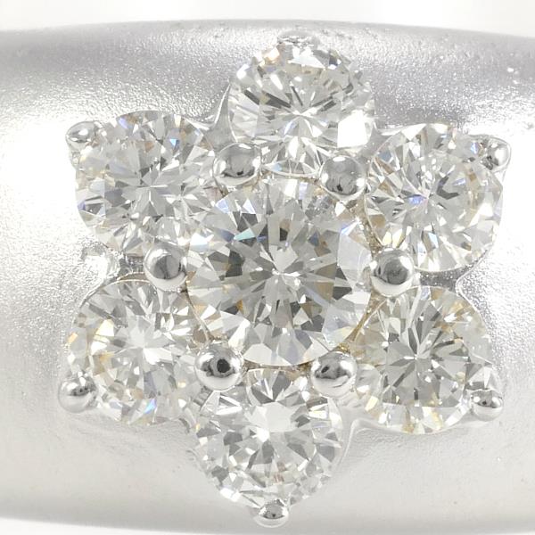 18K Yellow White Gold Diamond Ring 11号 0.79ct in Excellent Condition