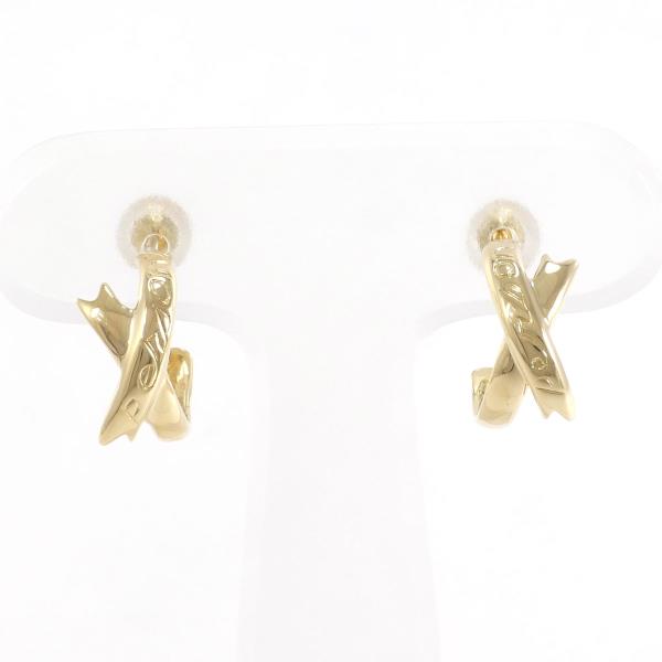 K18 Yellow Gold Earrings 2.1g in Pristine Condition