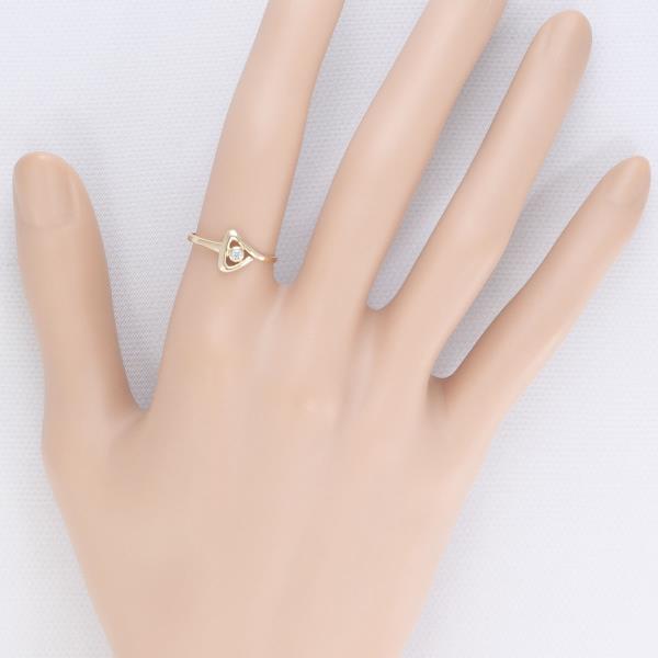 K9 Yellow Gold Zirconia Ring Size 10