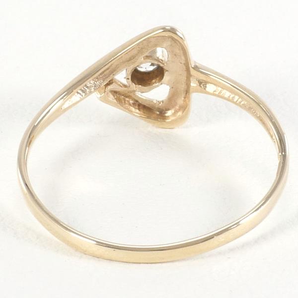 K9 Yellow Gold Zirconia Ring Size 10