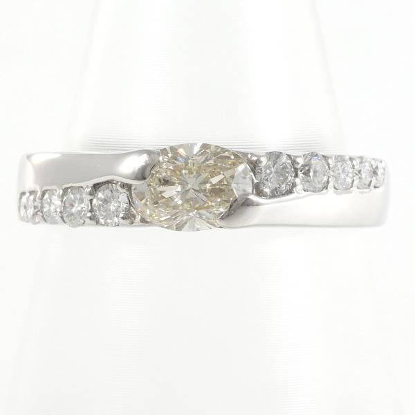 PT900 Platinum Yellow Diamond Ring