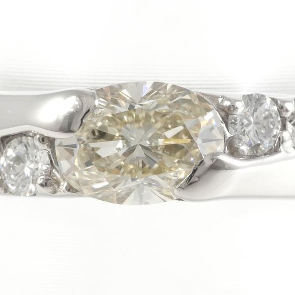 PT900 Platinum Yellow Diamond Ring in Excellent Condition