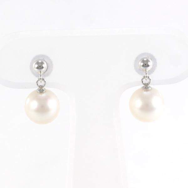 PT900 Platinum Pearl Earrings in Great Condition