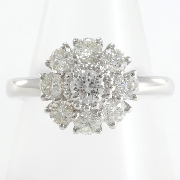 PT900 Platinum Diamond Ring 14号 1.33ct in Excellent Condition