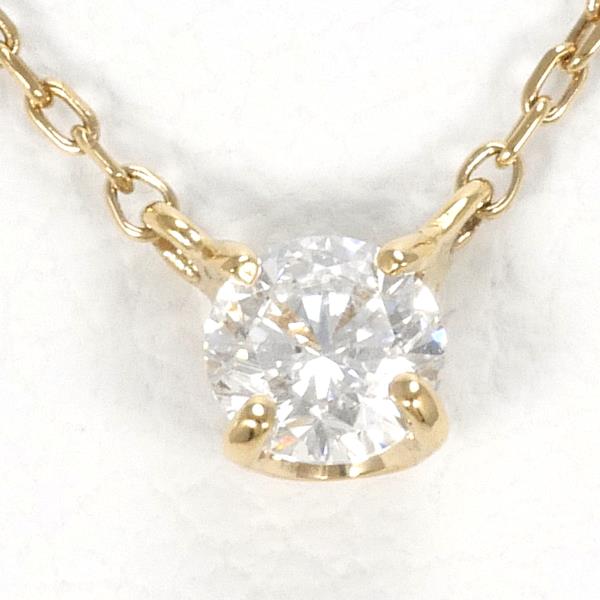 K18 Yellow Gold Diamond Necklace 0.10ct in Excellent Condition