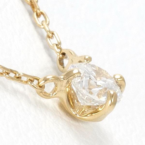 K18 Yellow Gold Diamond Necklace 0.10ct in Excellent Condition