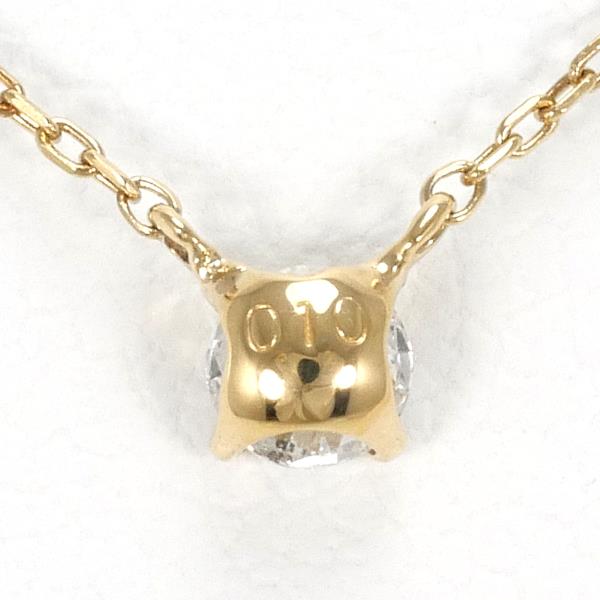 K18 Yellow Gold Diamond Necklace 0.10ct in Excellent Condition