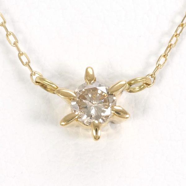 K18 Yellow Gold Diamond Necklace 0.10ct