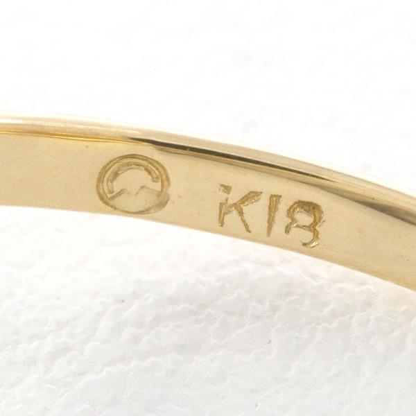 K18 Yellow Gold Pearl Ring 13号 in Excellent Condition