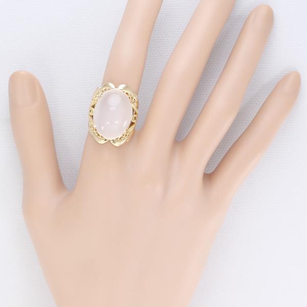 K18 Yellow Gold Moonstone Ring Size 13 in Excellent Condition