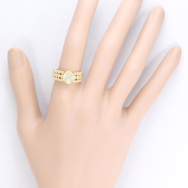 K18 Yellow Gold Diamond Ring 11 in Excellent Condition