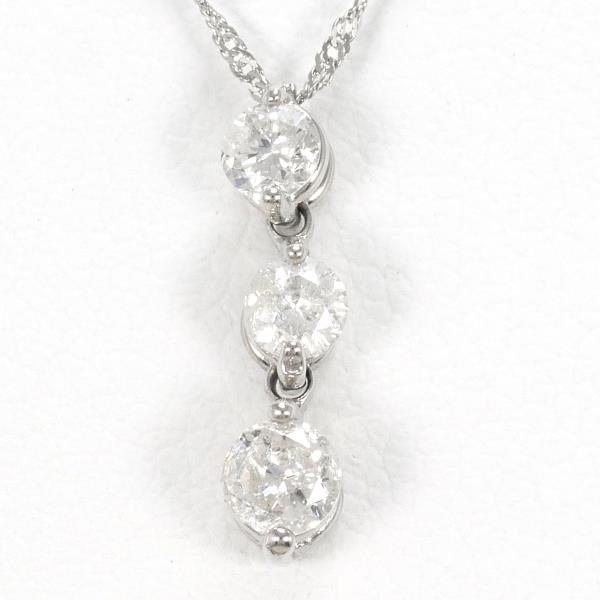 PT900 PT850 Platinum Diamond Necklace