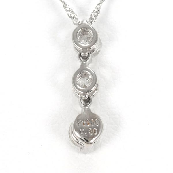 PT900 PT850 Platinum Diamond Necklace