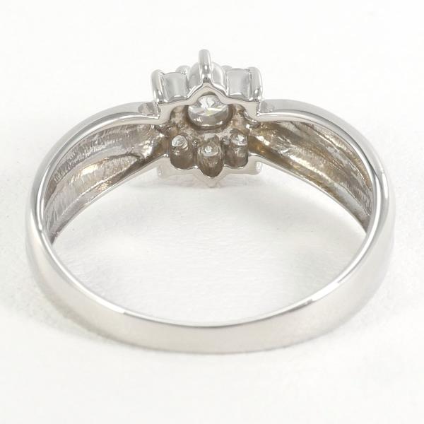 PT900 Platinum Diamond Ring 8.5