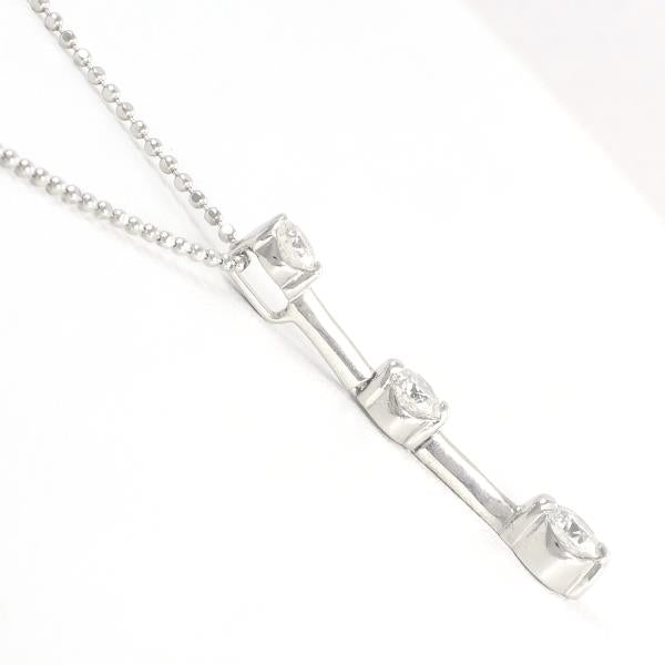 K18 White Gold Diamond Necklace