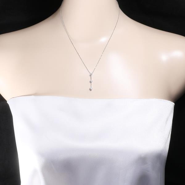 K18 White Gold Diamond Necklace