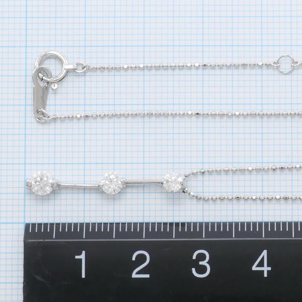 K18 White Gold Diamond Necklace