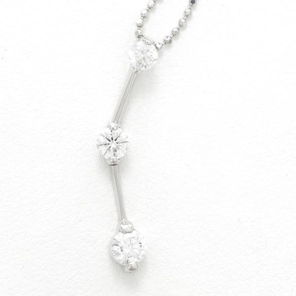 K18 White Gold Diamond Necklace