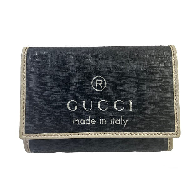 Gucci PCV Leather Trifold Wallet 170396 in Great Condition