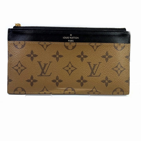 Louis Vuitton Monogram Reverse Slim Purse Long Wallet M80390 in Great Condition