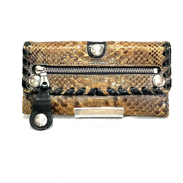 Chloe Python Leather Bifold Wallet