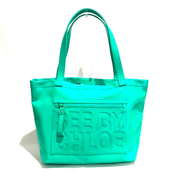 Chloe See by Chloe Patent Leather Tote Bag