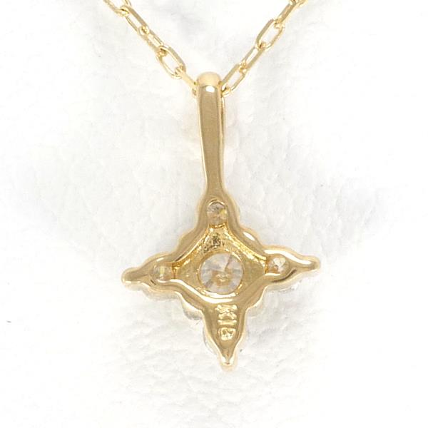 K18 Yellow Gold Diamond Necklace in Pristine Condition