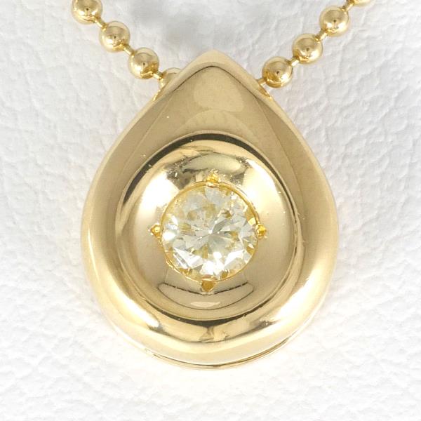 K18 Yellow Gold Necklace with Yellow Sapphire in Pristine Condition