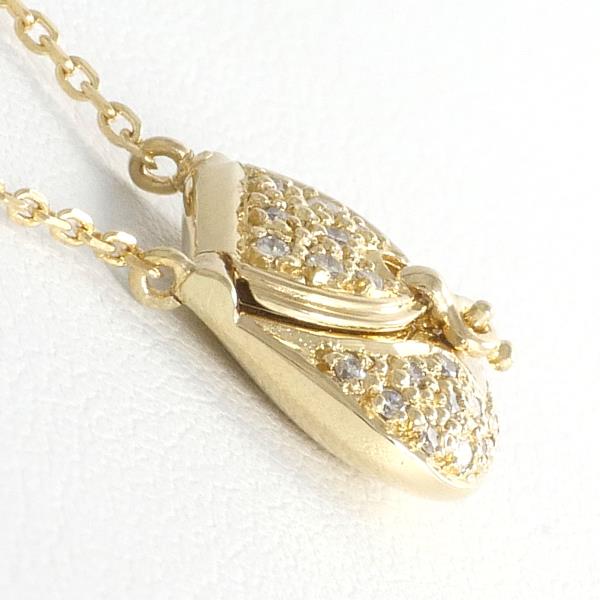 K18 Yellow Gold Diamond Necklace in Excellent Condition