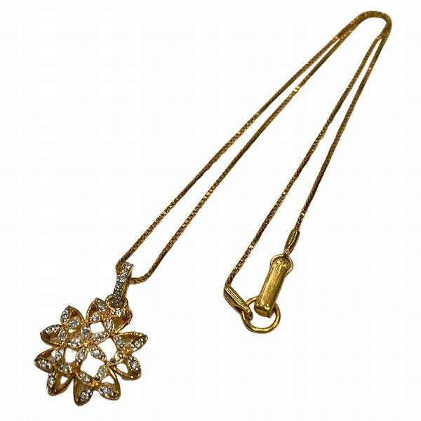 Swarovski Crystal Flower Gold Necklace 41cm in Great Condition