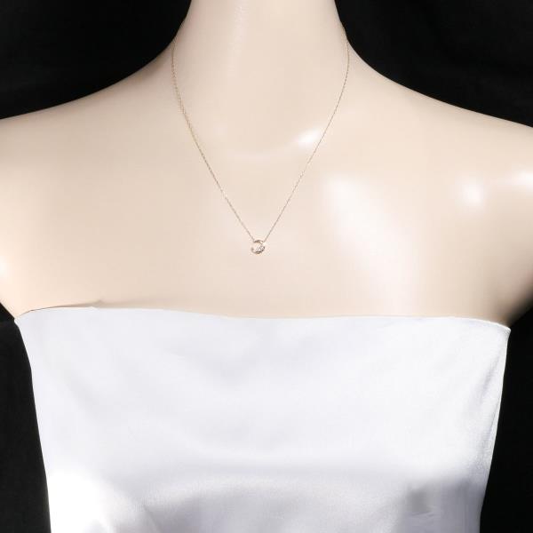 4℃ K10PG Pink Gold Zirconia Necklace