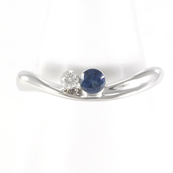 PT950 Platinum Sapphire Ring in Excellent Condition