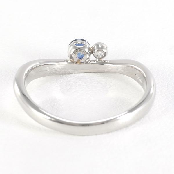 PT950 Platinum Sapphire Ring in Excellent Condition