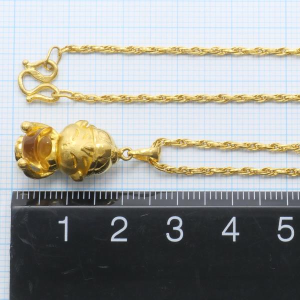 K24 Yellow Gold Citrine Necklace