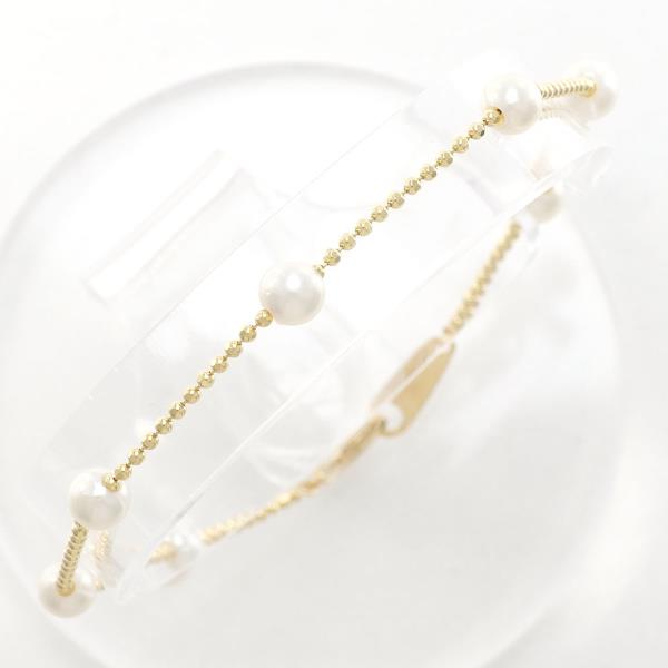 K18 Yellow Gold Pearl Bracelet