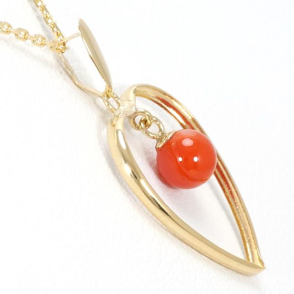 K18 Yellow Gold Coral Necklace