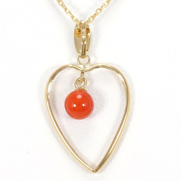 K18 Yellow Gold Coral Necklace