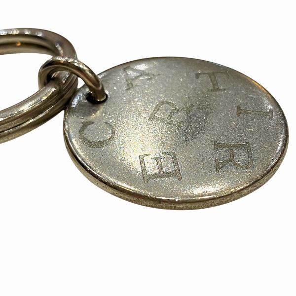 Cartier Metal 5.8 Logo Charm Keychain in Good Condition