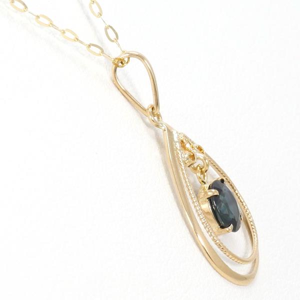 K18 Yellow Gold Sapphire Necklace in Pristine Condition