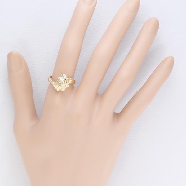 K18 Yellow Gold Diamond Ring Size 13 in Excellent Condition