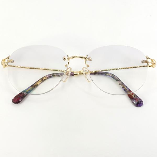 Parimiki K18YG Yellow Gold Glasses in Good Condition