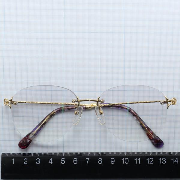 Parimiki K18YG Yellow Gold Glasses in Good Condition