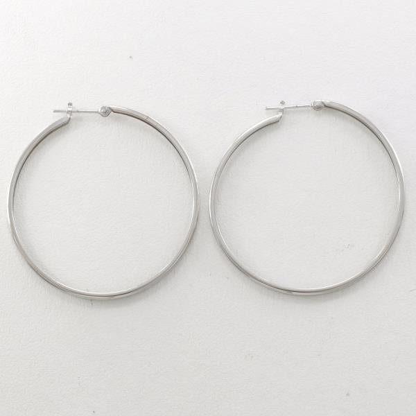 K10 White Gold Earrings 2.4g in Great Condition