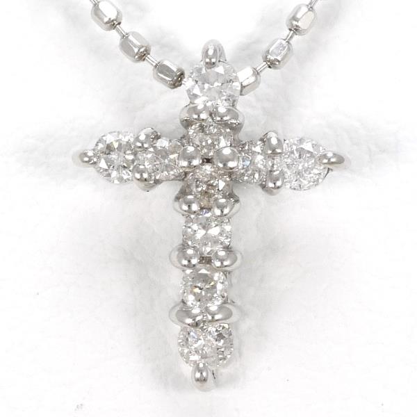 K10 White Gold Diamond Necklace