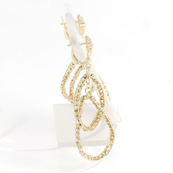 K14 Yellow Gold Earrings, Approx. 8.6g in Pristine Condition