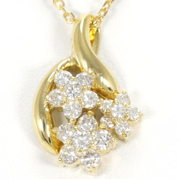 K18 Yellow Gold Diamond Necklace 0.52ct in Pristine Condition