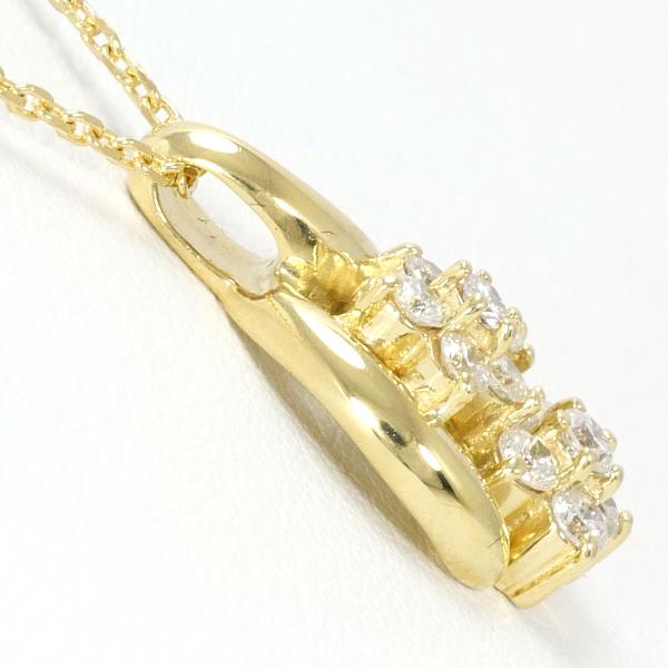 K18 Yellow Gold Diamond Necklace 0.52ct in Pristine Condition