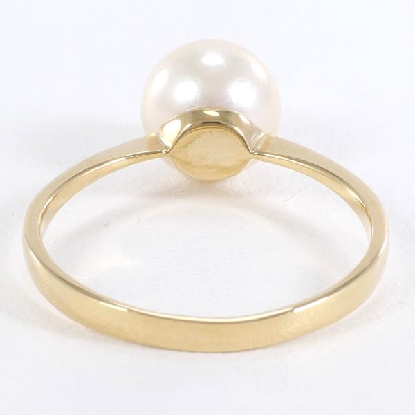 K18 Yellow Gold Pearl Ring 17